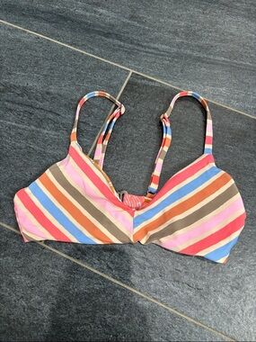 Maaji Floral Bikini BraletteTop in Pink and Orange